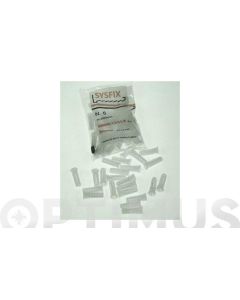 Taco estriado blanco 10 x 40 mm 25uds sysfix