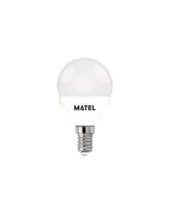 Bombilla esferica led e14 5w 450 lm 2700k matel