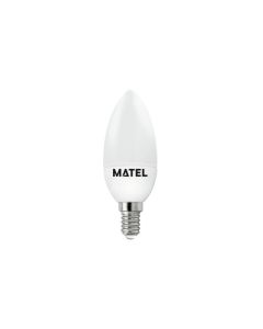 Bombilla vela led e14 5w 450lm 2700k matel