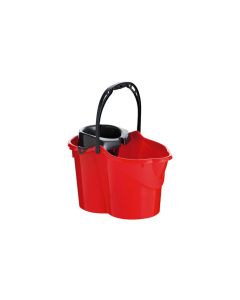 Cubo con escurridor 15 l rojo maya