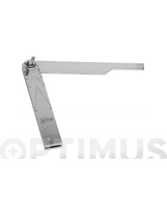 Falsa escuadra acero cromado mate graduada 300mm acha