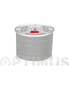 Cuerda elastica poliester/latex ø 6 mm 200 mt blanco rombull
