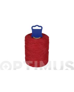 Hilo replanteo polipropileno trenzado ø 1,8 mm 100 mt rojo rombull