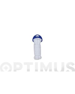 Cuerda algodon trenzado con alma ø 4,5mm 15 mt blanco rombull