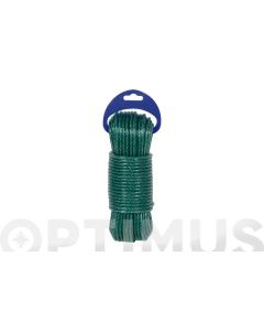 Cuerda polietileno cableada plastificada 4 c ø 5mm 15 mt verde rombull