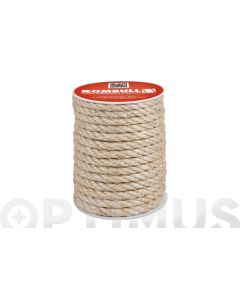 Cuerda sisal cableada 4 cabos ø 10 mm 25 mt rombull