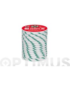 Cuerda polipropileno trenzada con alma ø 8 mm 25 mt blanco rombull