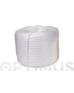 Cuerda polipropileno cableada ø 5 mm 100 mt blanco rombull