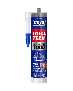 Adhesivo sellador total tech 290ml plata ceys