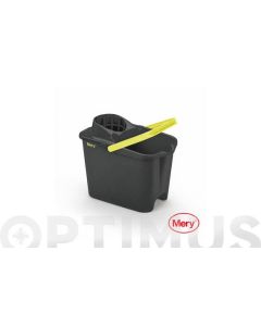 Cubo con escurridor 14 l rectangular antracita mery
