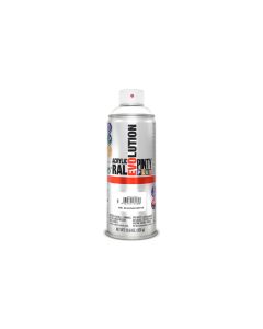 Pintura spray acrilica evolution satinado 520 cc ral 9010 blanco pintyplus