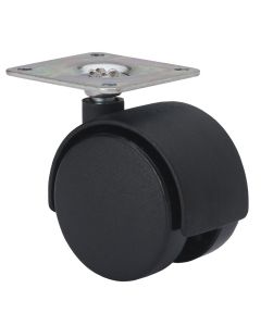 Rueda giratoria platina 50x50mm 050kg 050mm negra ruedas alex 1-0129