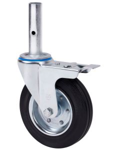 Rueda giratoria andamio 230kg con freno 200mm goma ruedas alex 2-0917