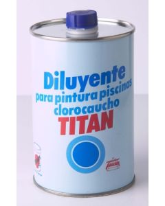 Diluyente pintura piscina al disolvente 1 lt titan         18053