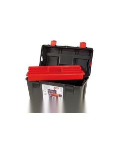 Caja herramientas bandeja 445x235x230mm polipropileno negro nº30 tayg