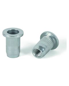 Tuerca lisa ancha con estrias bralo m8 45 uds