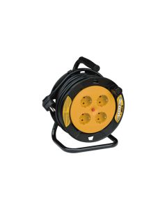 Enrollacable 4 tomas ip20 proteccion termica e infantil 3 x 1.5 mm2 15 mts ironside