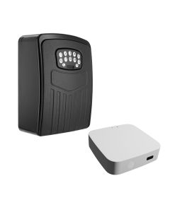 Caja de llaves inalámbrica exterior bluetooth + ga guardallaves smart wi-fi. app muvit io home (compa