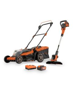 Cortacesped bateria 40 v y 42 cm +cortabordes 20 v 2 baterias 20 v y cargador