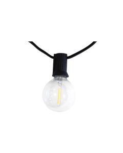 Guirnalda solar led 760cm 3w 2700k 10l g40+1 metr guirnalda solar led 760cm 3w 2700k 10 bombillas i cristalrecord