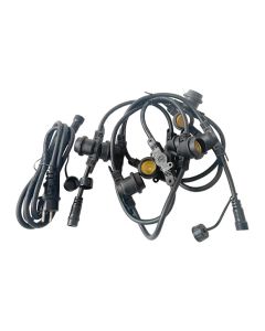 Guirnalda 10 x e27 ip44 7.5m extensible negro guirnalda 10x e27 ip44 7.5m extensible negro cristalrecord
