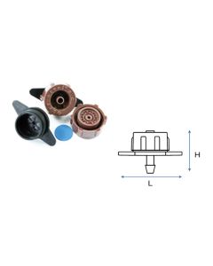 Gotero desmontable autocompensante key-orvel 25 u 2 l/h caudal