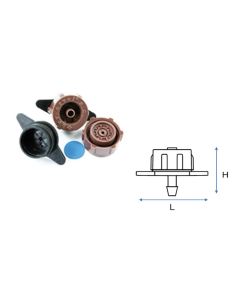 Gotero desmontable autocompensante key-orvel 25 u 4 l/h caudal