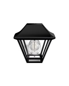 Aplique alpenglow negro ip 44 sin bombilla philips