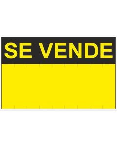 Señal se vende pvc amarillo normaluz 0,4mm 350x450mm