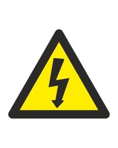 Señal aluminio triangulo con rayo normaluz 105mm lado