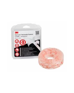 Cinta union desmontable dual lock sj3560 2,5 m x 25mm x 5,7 mm incoloro 3m