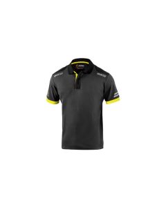 Polo tecnico 180 gr gris / amarillo fluor talla xl sparco