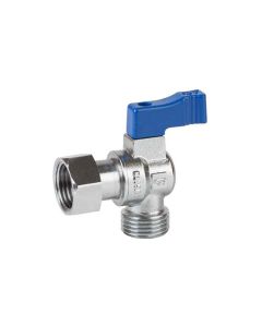 Valvula escuadra caldera termo genebre 1/2" m-h maneta azul