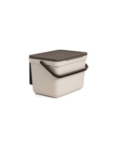 Cubo organico con soporte ecohome 6 l tapa marron tatay