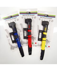 Bomba bicicleta aluminio para valvulas fv/av/ mango ergonomico 3 bar bottari