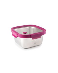 Contenedor alimentos cuadrado inox 640 ml etern lacor