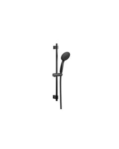 Set barra ducha young line acero inox negro mate 66 cm wenko