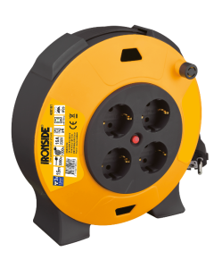 Enrollacable cassete domest h05vv-f 1.5mm2 4 t sch 15mt 16a 230w ironside
