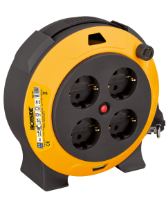 Enrollacable cassete domest h05vv-f 1.5mm2 4 t sch 5mt 16a 230w ironside