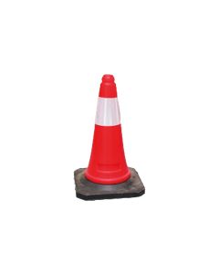 Cono señalización banda reflectante 50cm polietileno-caucho s21