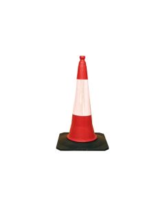 Cono señalización banda reflectante 75cm polietileno-caucho s21