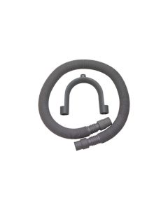 Manguera descarga lavadora extensible con curva 0,60 - 2 m h2o