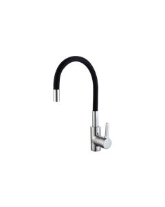 Grifo fregadero monomando flexible miq negro h2o