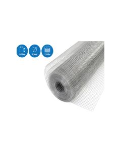 Malla electrosoldada galvanizada 13 x 13 x 0,9 mm 1,5 x 10 m nivel