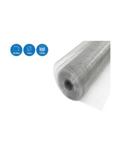 Malla electrosoldada galvanizada 19 x 19 x 1,4 mm 1,5 x 10 m nivel