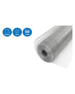 Malla electrosoldada galvanizada 25 x 25 x 1,6 mm 1,5 x 10 m nivel