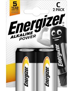 Pila alcalina power c lr14 1,5v 2pz energizer