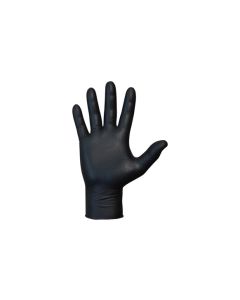 Guante desechable nitrilo agility grip negro 50 uds talla 10 juba