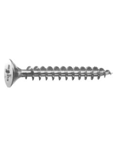 Tornillo madera cabeza plana pozi bicromatado caja profesional 4 x 25 (20) 1000 uds spax