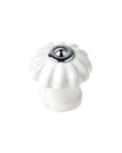 Pomo mueble porcelana-zamak 28x28x27mm rei
